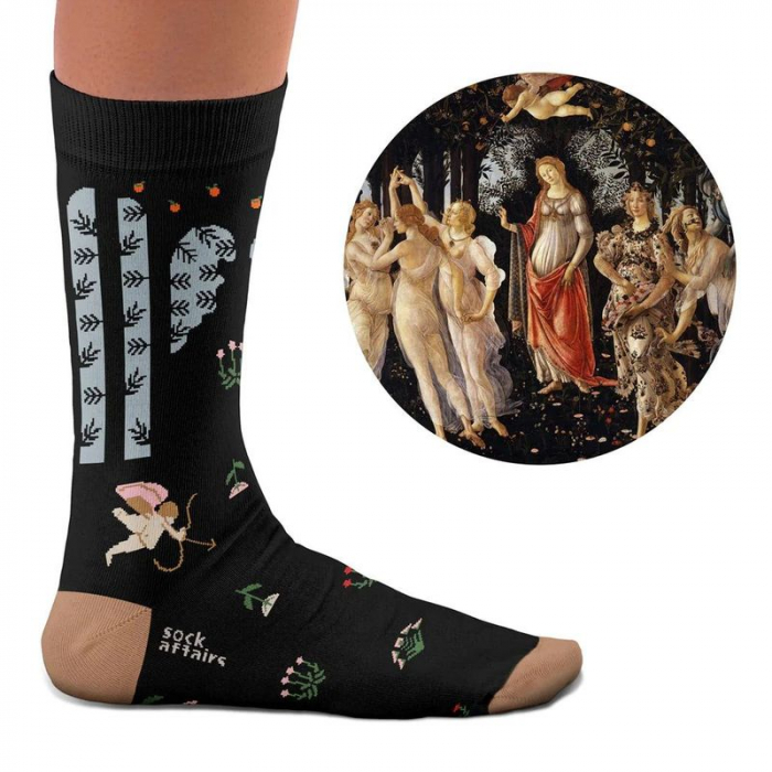 Socken Kunstwerke - Botticelli "Primavera"